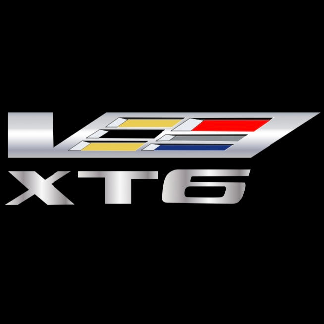 CADILLAC XT6 LOGO PROJECTOT LIGHTS Nr.9759 (quantity 1 = 2 Logo Films /2 door lights)