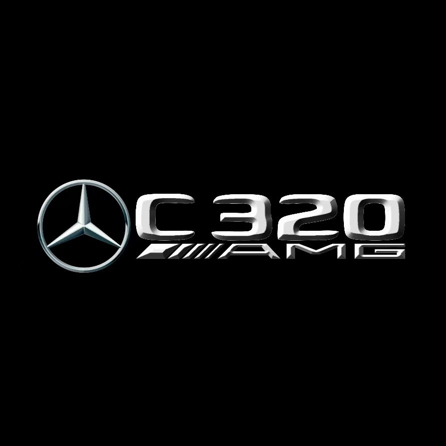 MERCEDES BENZ C 320 AMG LOGO PROJECTOT LIGHTS (quantity 1 = 1 sets/2 door lights)Nr.03f039