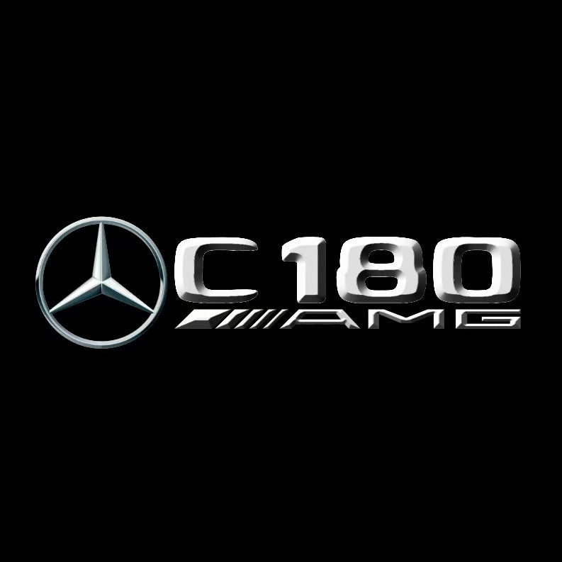MERCEDES BENZ C 180 AMG LOGO PROJECTOT LIGHTS (quantity 1 = 1 sets/2 door lights)Nr.03f018