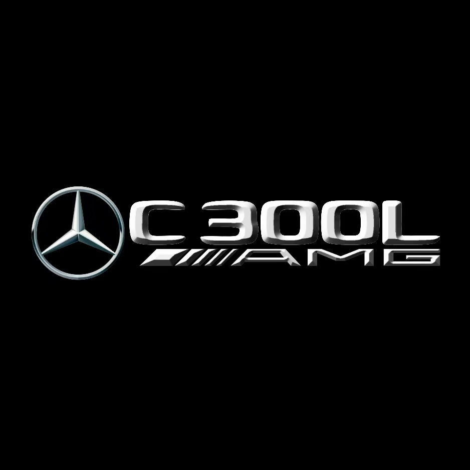 MERCEDES BENZ C 300L AMG LOGO PROJECTOT LIGHTS (quantity 1 = 1 sets/2 door lights)Nr.03f035