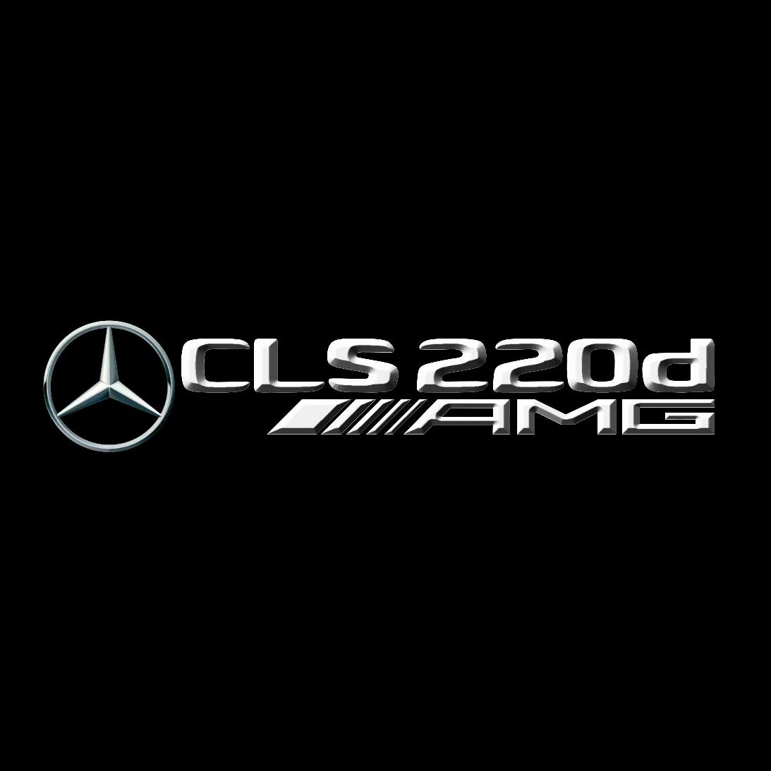 MERCEDES BENZ CLS 220d AMG LOGO PROJECTOT LIGHTS (quantity 1 = 1 sets/2 door lights)Nr.03f019