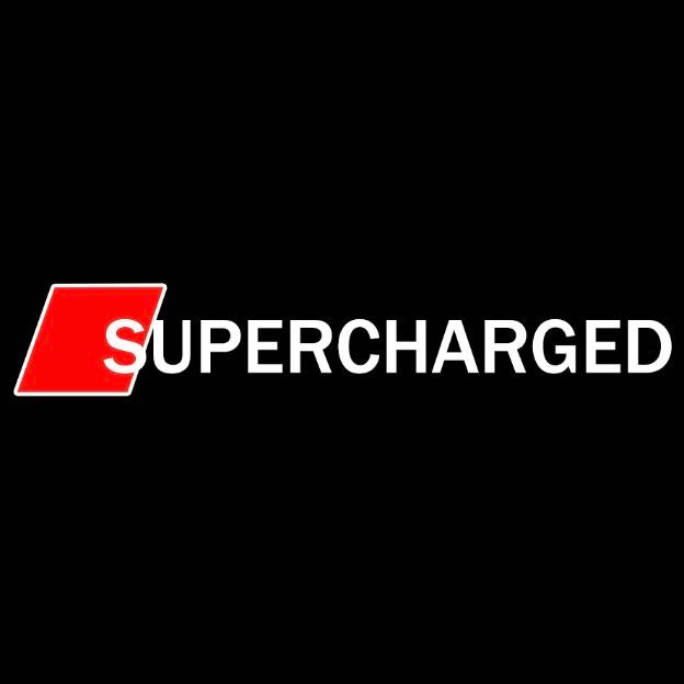 AUDI SUPERCHARGED LOGO PROJECTOT LIGHTS Nr.72 (quantity 1 = 2 Logo Films /2 door lights)