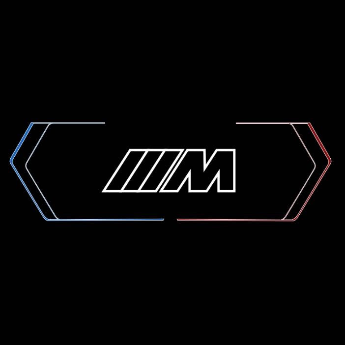 BMW M LOGO PROJECTOT LIGHTS Nr.11m (quantity 1 = 1 sets/2 door lights)
