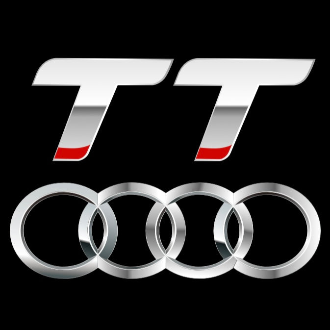 AUDI TT LOGO PROJECTOT LIGHTS (quantity 1 = 2 Logo Films /2 door lights)Nr.12B15
