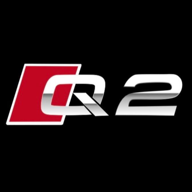 AUDI Q2 LOGO PROJECTOT LIGHTS (quantity 1 = 2 Logo Films /2 door lights)Nr.12B69
