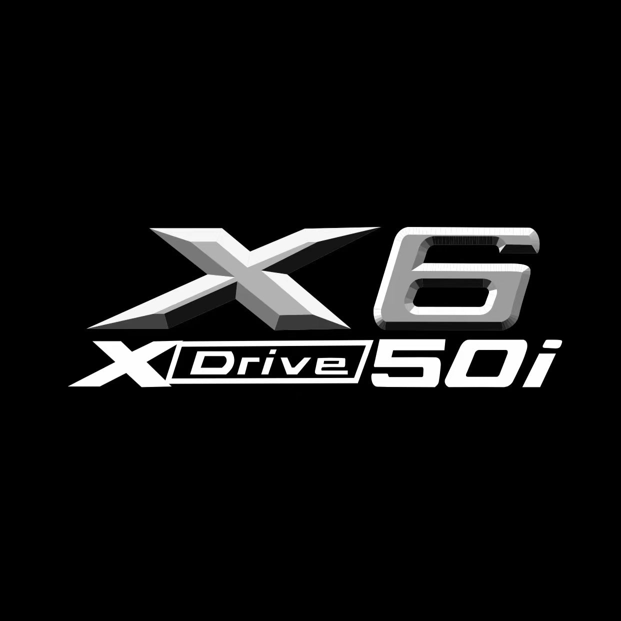 BMW X6 Xdrive LOGO PROJECTOT LIGHTS (quantity 1 = 1 sets/2 door lights) Nr.6024q03
