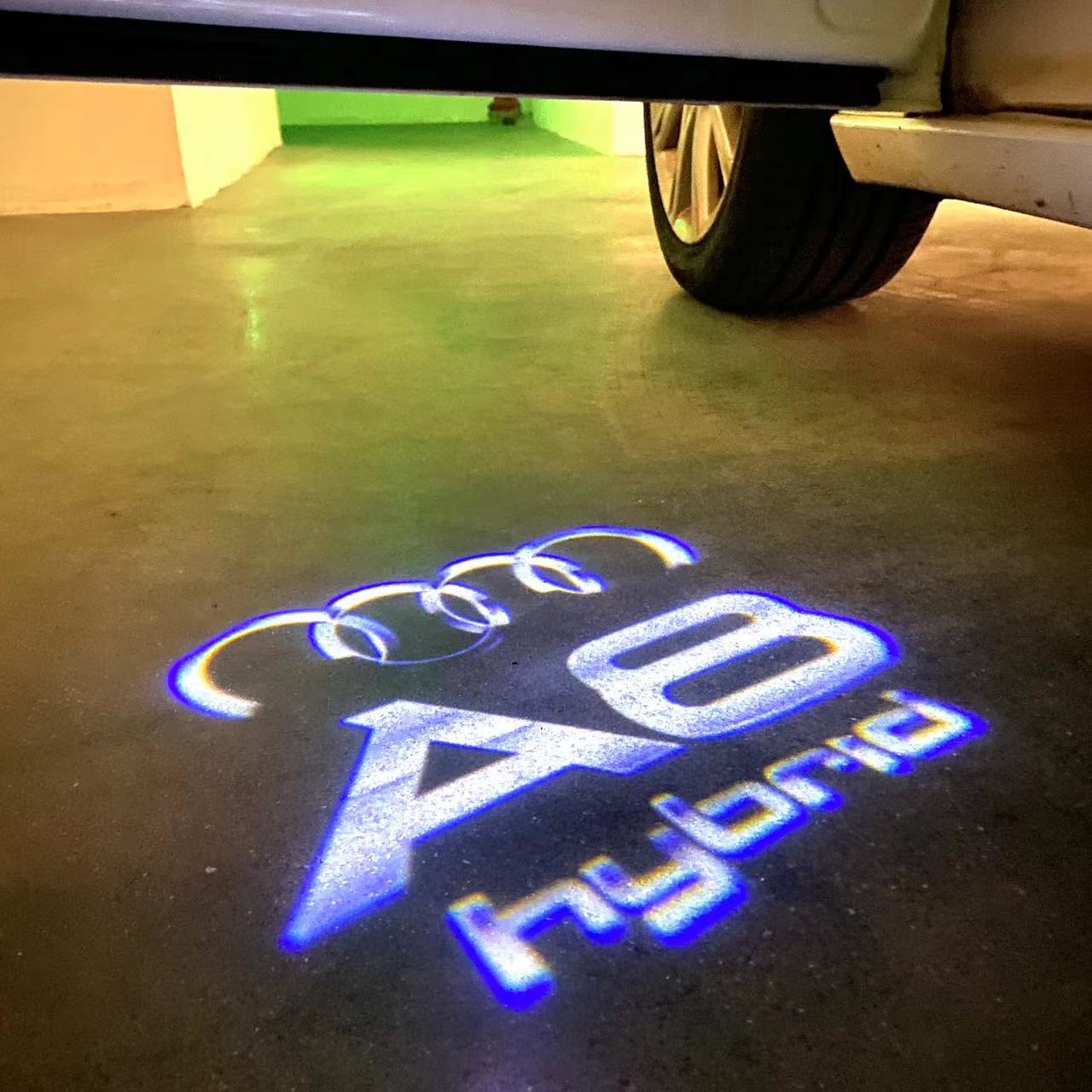 AUDI A8 LOGO PROJECTOT LIGHTS Nr.46B5(quantity 1 = 2 Logo Films /2 door lights)