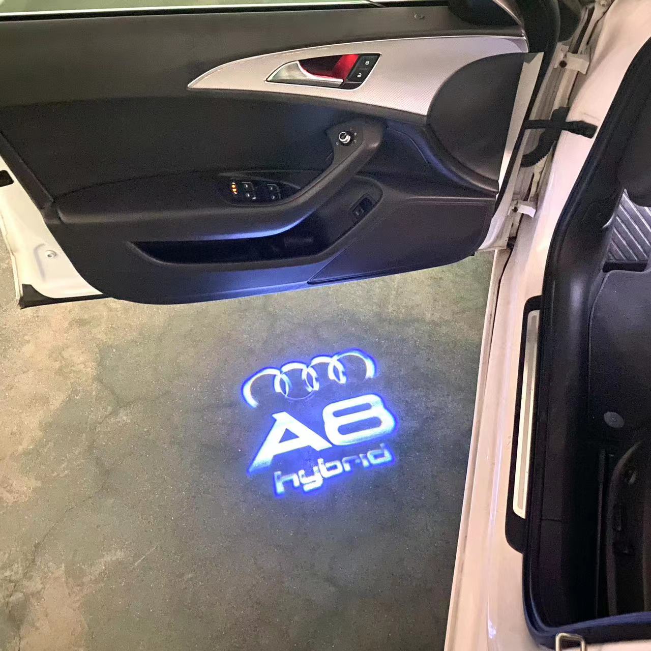 AUDI A8 LOGO PROJECTOT LIGHTS Nr.46B5(quantity 1 = 2 Logo Films /2 door lights)