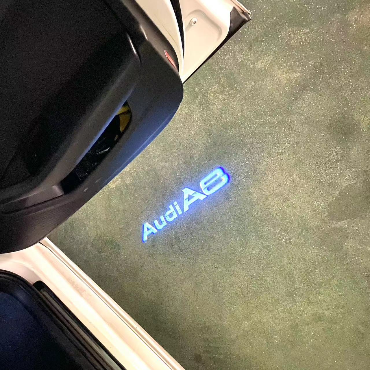 AUDI A8 LOGO PROJECTOT LIGHTS Nr.46B3 (quantity 1 = 2 Logo Films /2 door lights)