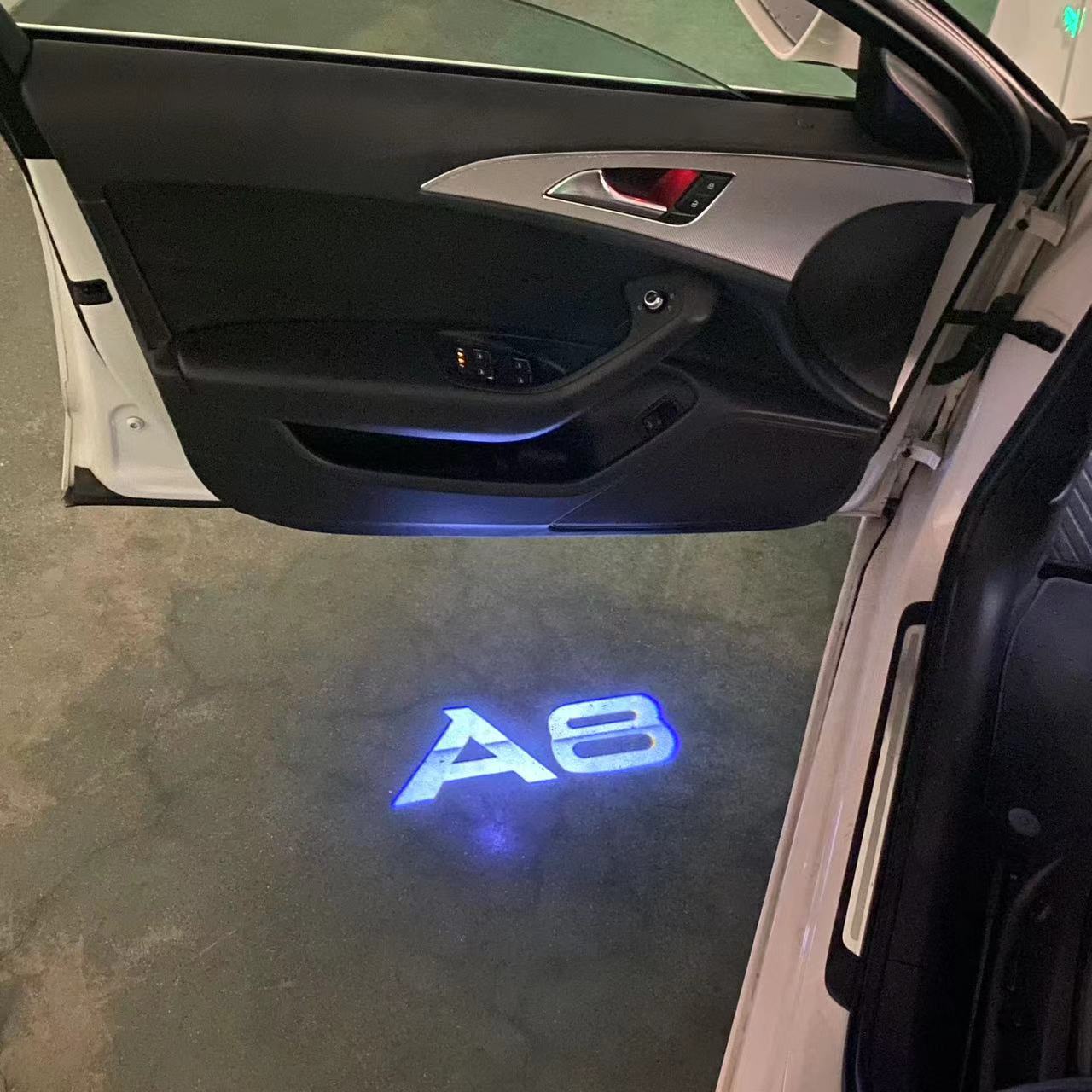 AUDI A8 LOGO PROJECTOT LIGHTS Nr.46B4(quantity 1 = 2 Logo Films /2 door lights)