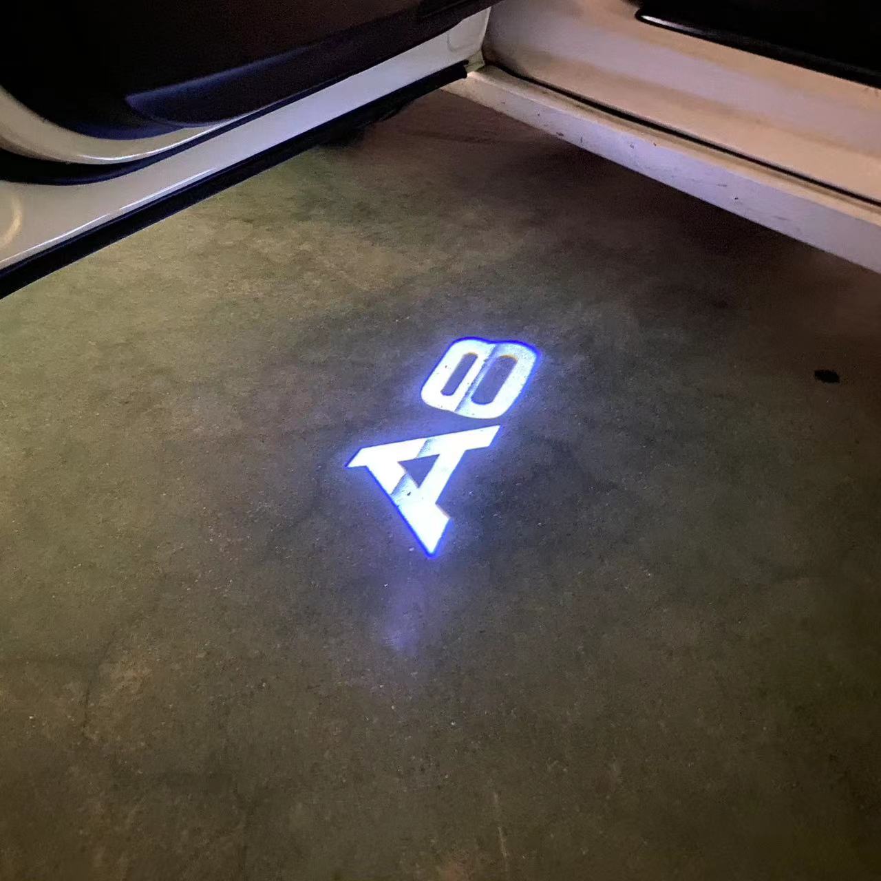 AUDI A8 LOGO PROJECTOT LIGHTS Nr.46B4(quantity 1 = 2 Logo Films /2 door lights)