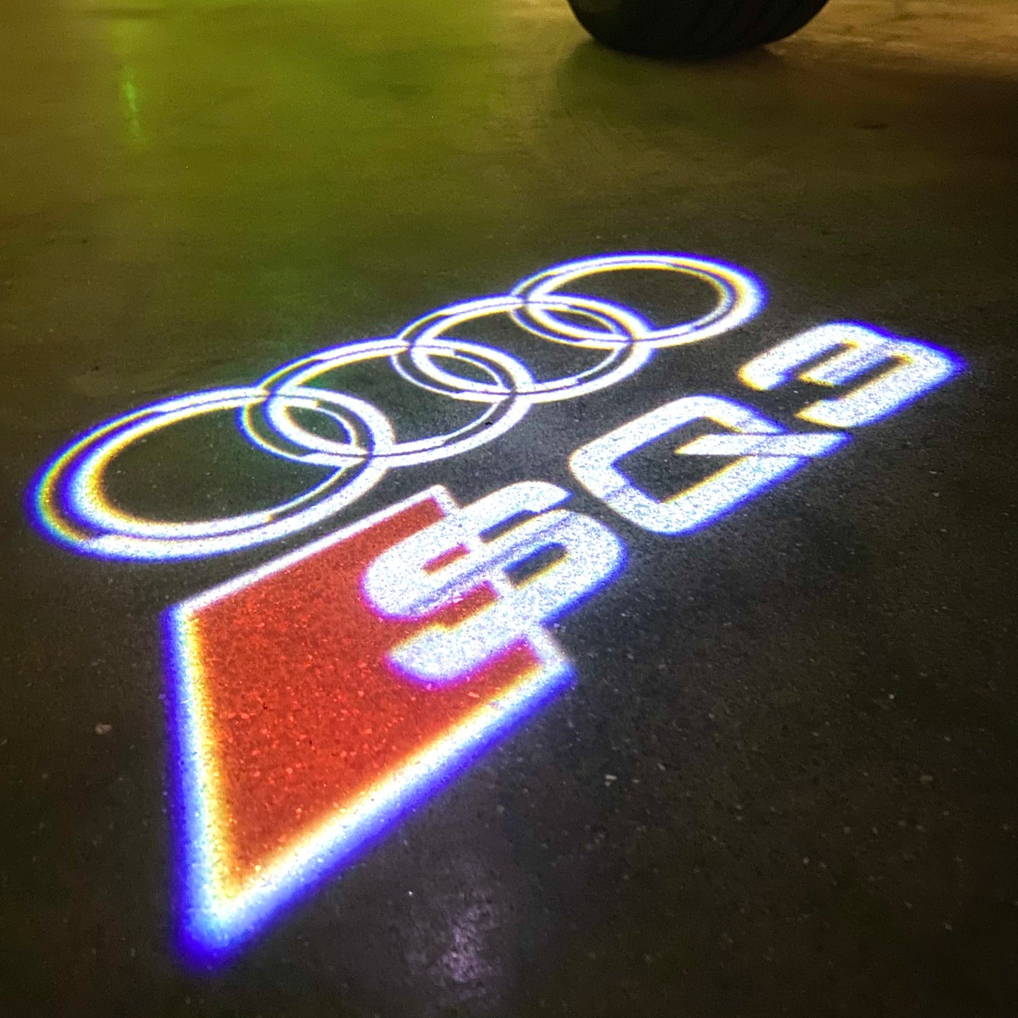 AUDI SQ3 LOGO PROJECTOT LIGHTS (quantity 1 = 2 Logo Films /2 door lights)Nr.12B56
