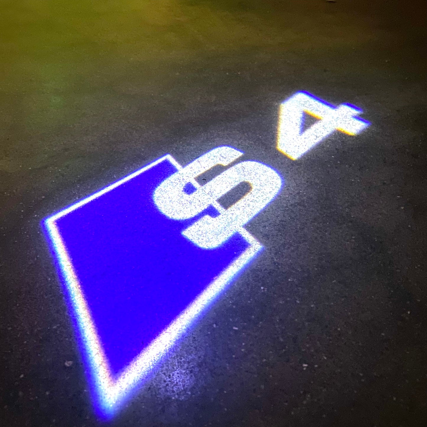 AUDI S4 LOGO PROJECTOT LIGHTS Nr.129 (quantity 1 = 2 Logo Films /2 door lights)