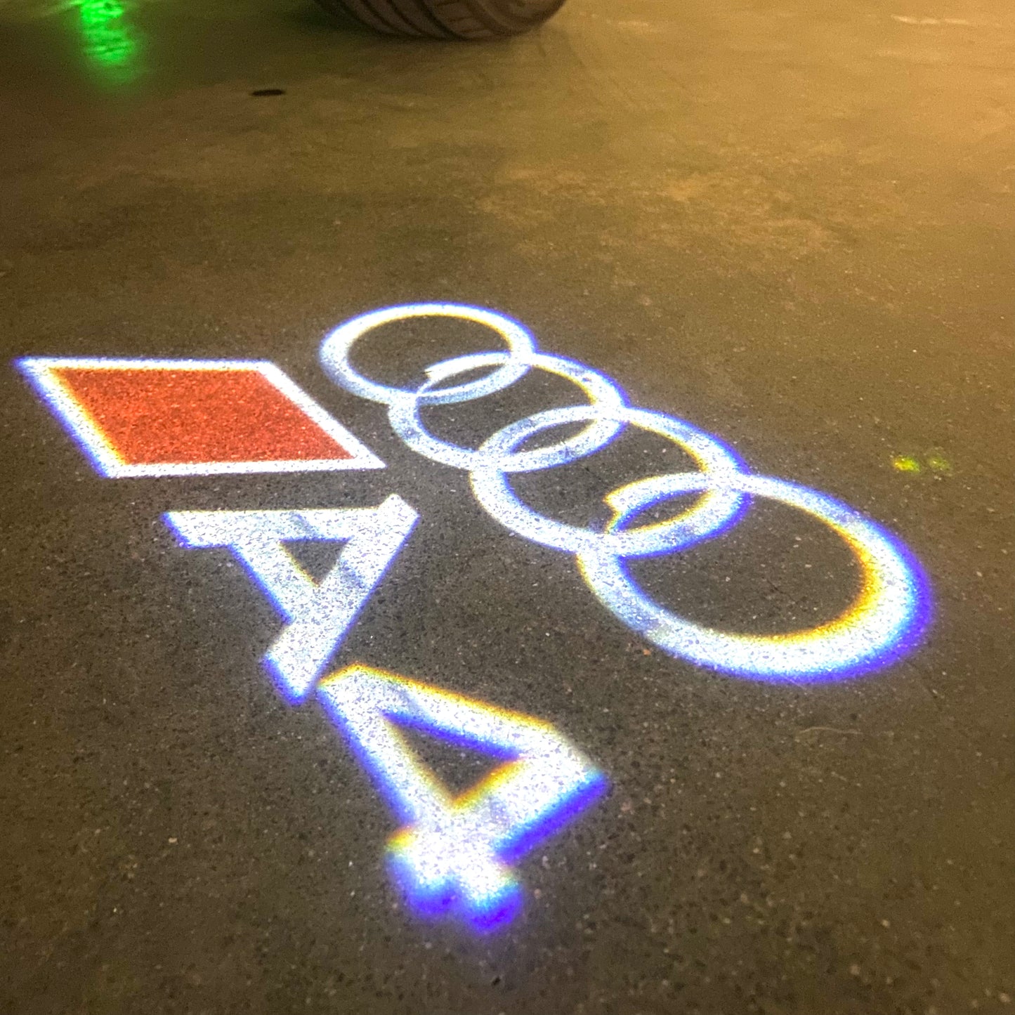 AUDI A4 LOGO PROJECTOT LIGHTS (quantity 1 = 2 Logo Films /2 door lights)Nr.12B73