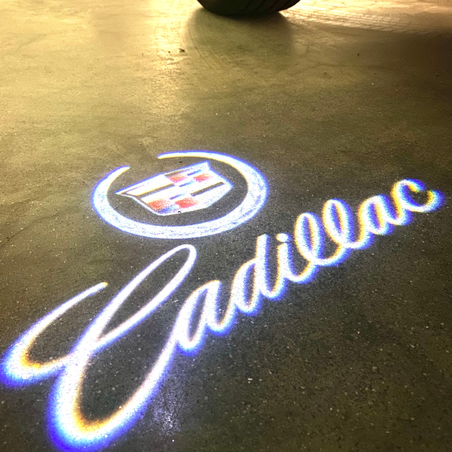 CADILLAC ORIGINAL LOGO PROJECTOT LIGHTS Nr.9727 (quantity 1 = 2 Logo Films /2 door lights)