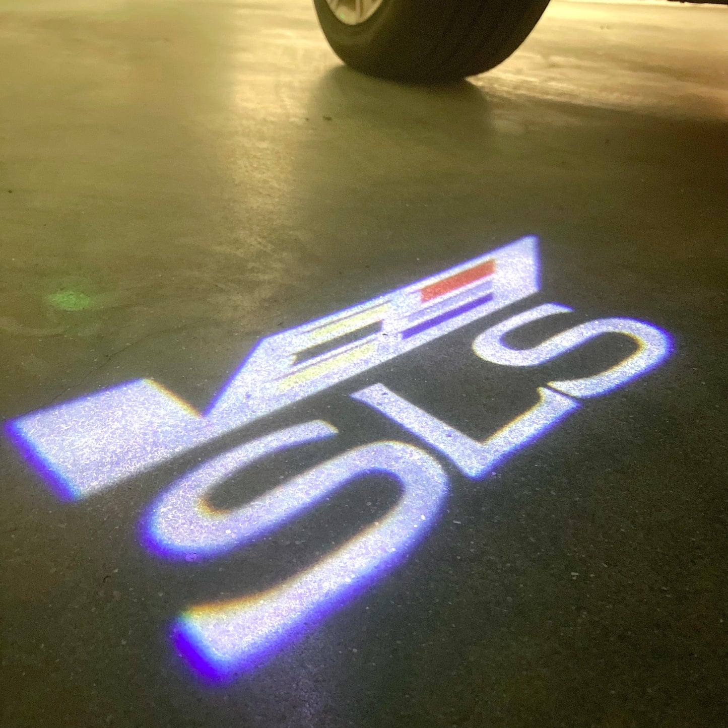 CADILLAC SLS LOGO PROJECTOT LIGHTS Nr.9754 (quantity 1 = 2 Logo Films /2 door lights)