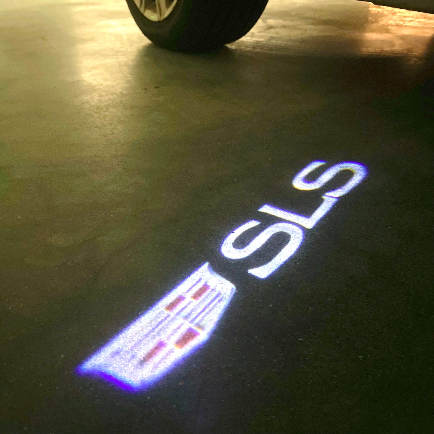 CADILLAC SLS LOGO PROJECTOT LIGHTS Nr.9794 (quantity 1 = 2 Logo Films /2 door lights)