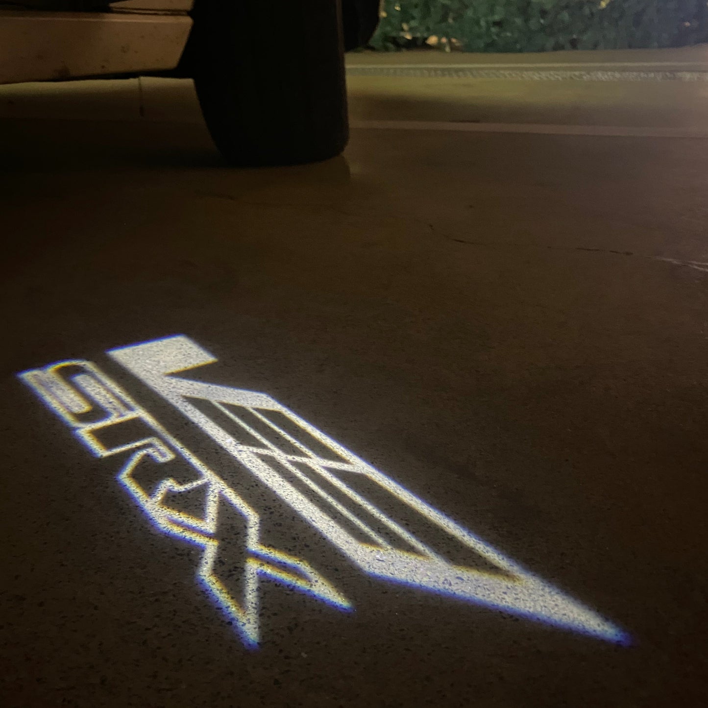 CADILLAC SRX LOGO PROJECTOT LIGHTS Nr.9763 (quantity 1 = 2 Logo Films /2 door lights)
