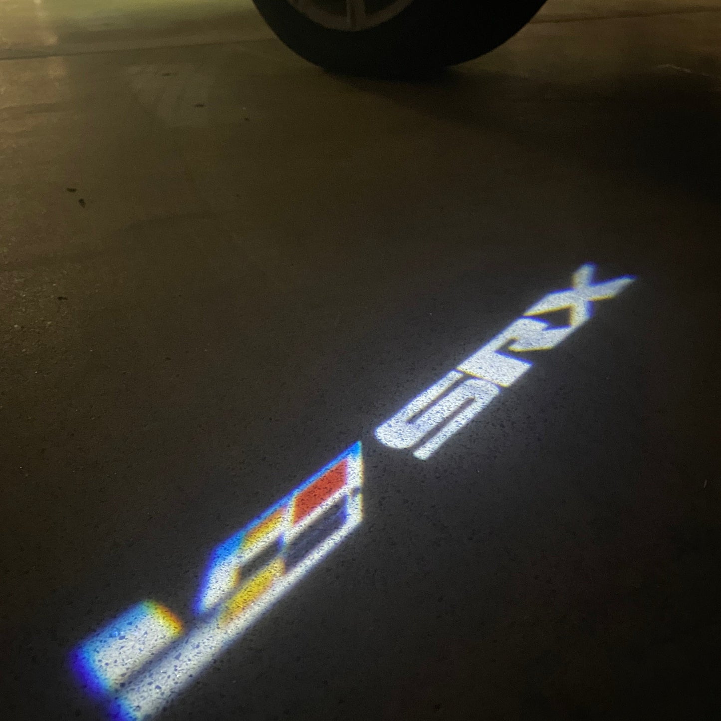 CADILLAC SRX LOGO PROJECTOT LIGHTS Nr.9806b (quantity 1 = 2 Logo Films /2 door lights)