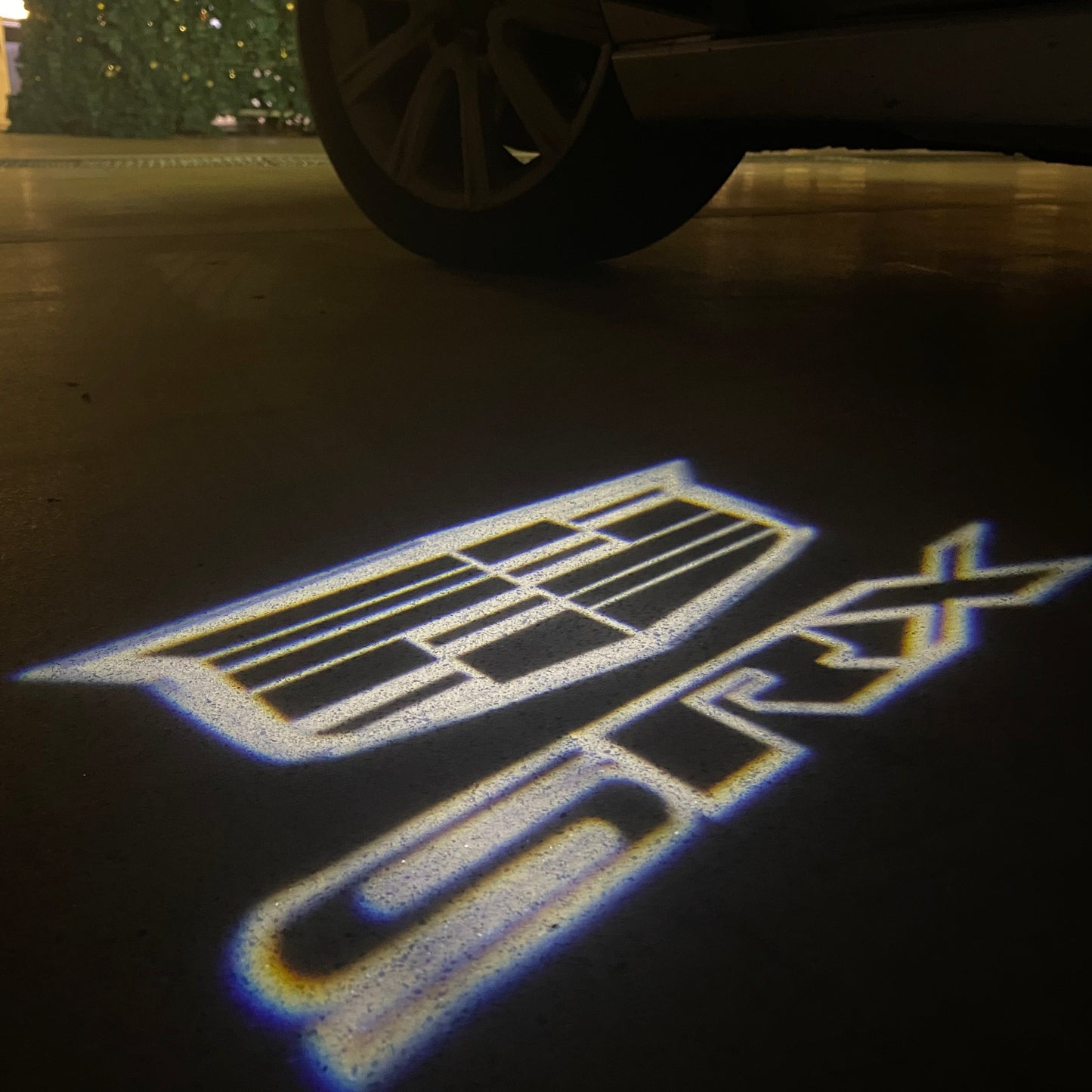 CADILLAC SRX LOGO PROJECTOT LIGHTS Nr.9732 (quantity 1 = 2 Logo Films /2 door lights)