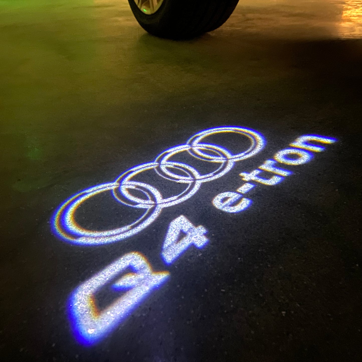 AUDI Q4 LOGO PROJECTOT LIGHTS (quantity 1 = 2 Logo Films /2 door lights)Nr.12B22