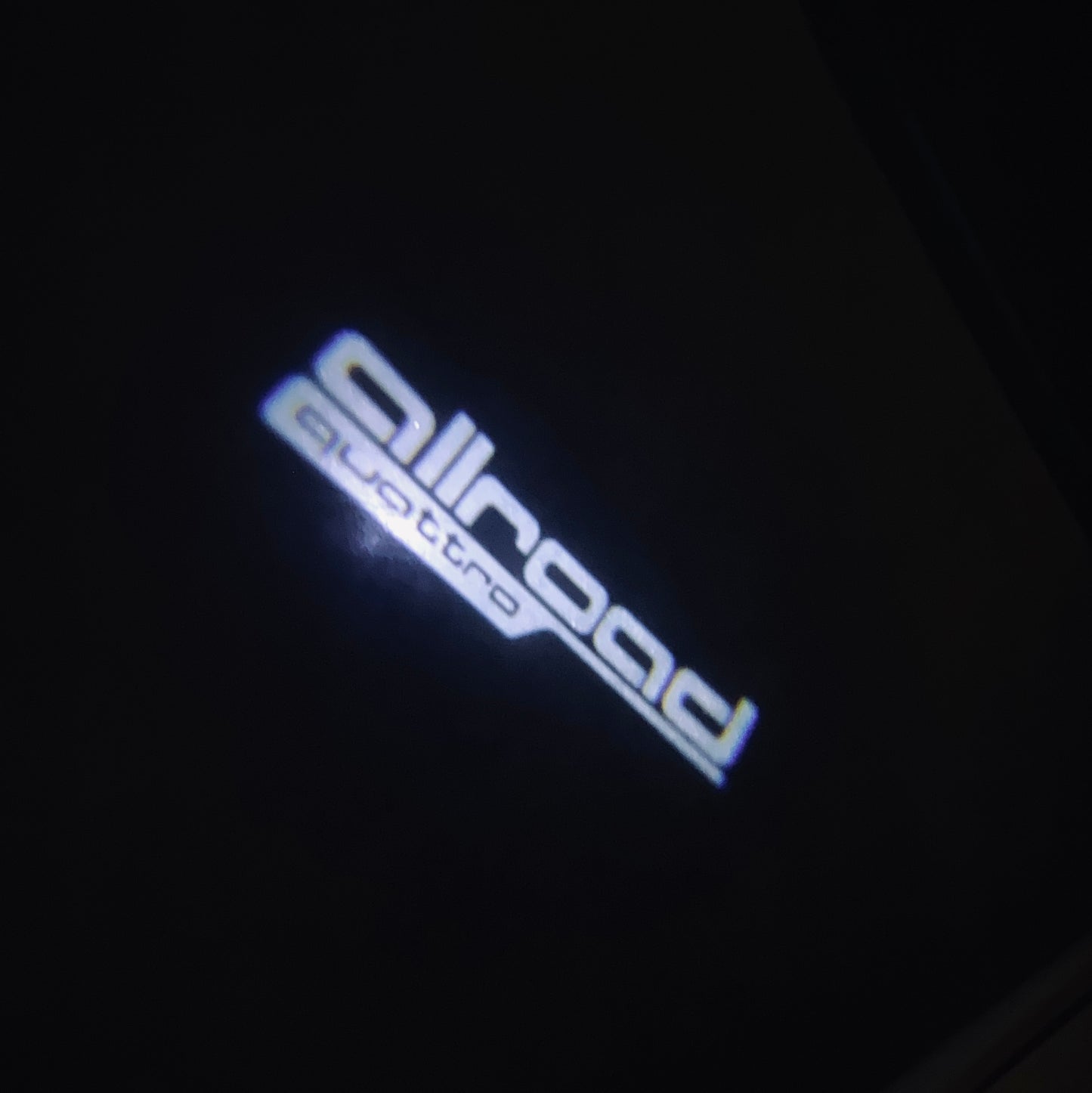 AUDI ALLROAD LOGO PROJECTOT LIGHTS Nr.160 (quantity 1 = 2 Logo Films /2 door lights)