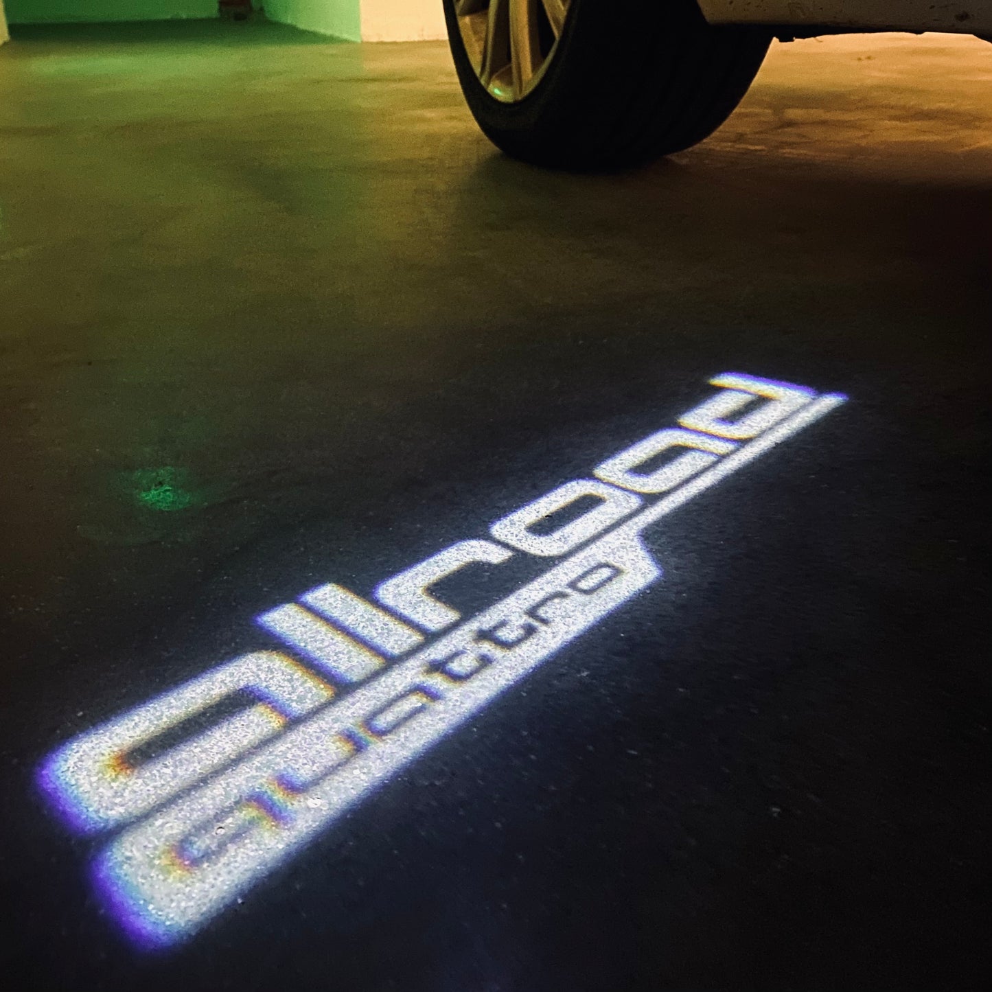 AUDI ALLROAD LOGO PROJECTOT LIGHTS Nr.160 (quantity 1 = 2 Logo Films /2 door lights)