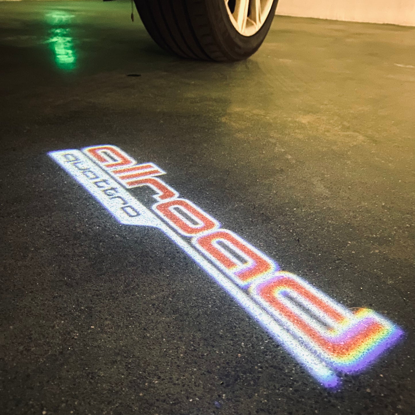 AUDI ALLROAD LOGO PROJECTOT LIGHTS Nr.297 (quantity 1 = 2 Logo Films /2 door lights)
