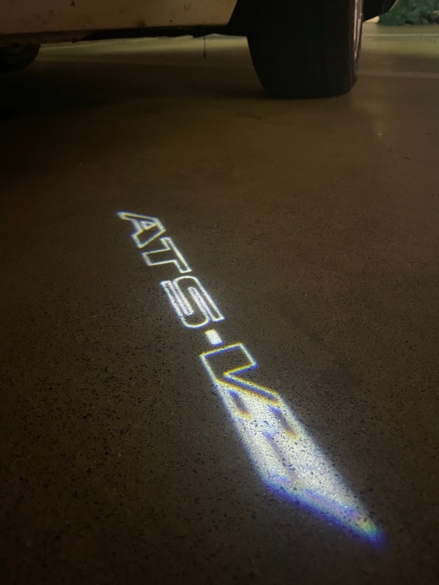 CADILLAC ATS LOGO PROJECTOT LIGHTS Nr.9783 (quantity 1 = 2 Logo Films /2 door lights)