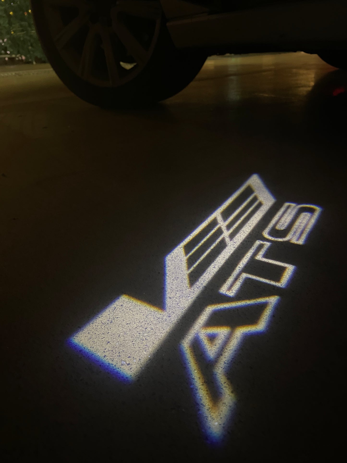 CADILLAC ATS LOGO PROJECTOT LIGHTS Nr.9765 (quantity 1 = 2 Logo Films /2 door lights)
