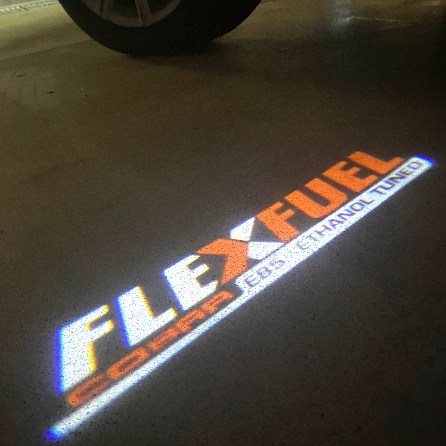 CADILLAC FLEXFUEL LOGO PROJECTOT LIGHTS Nr.9723(quantity 1 = 2 Logo Films /2 door lights)