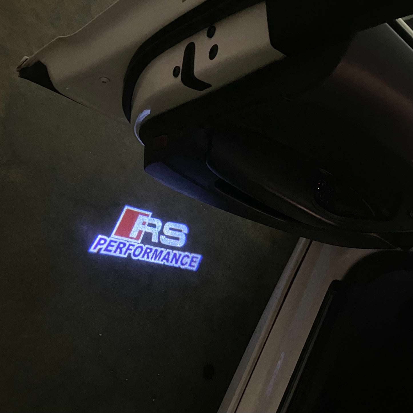 AUDI RS LOGO PROJECTOT LIGHTS (quantity 1 = 2 Logo Films /2 door lights)Nr.12B66