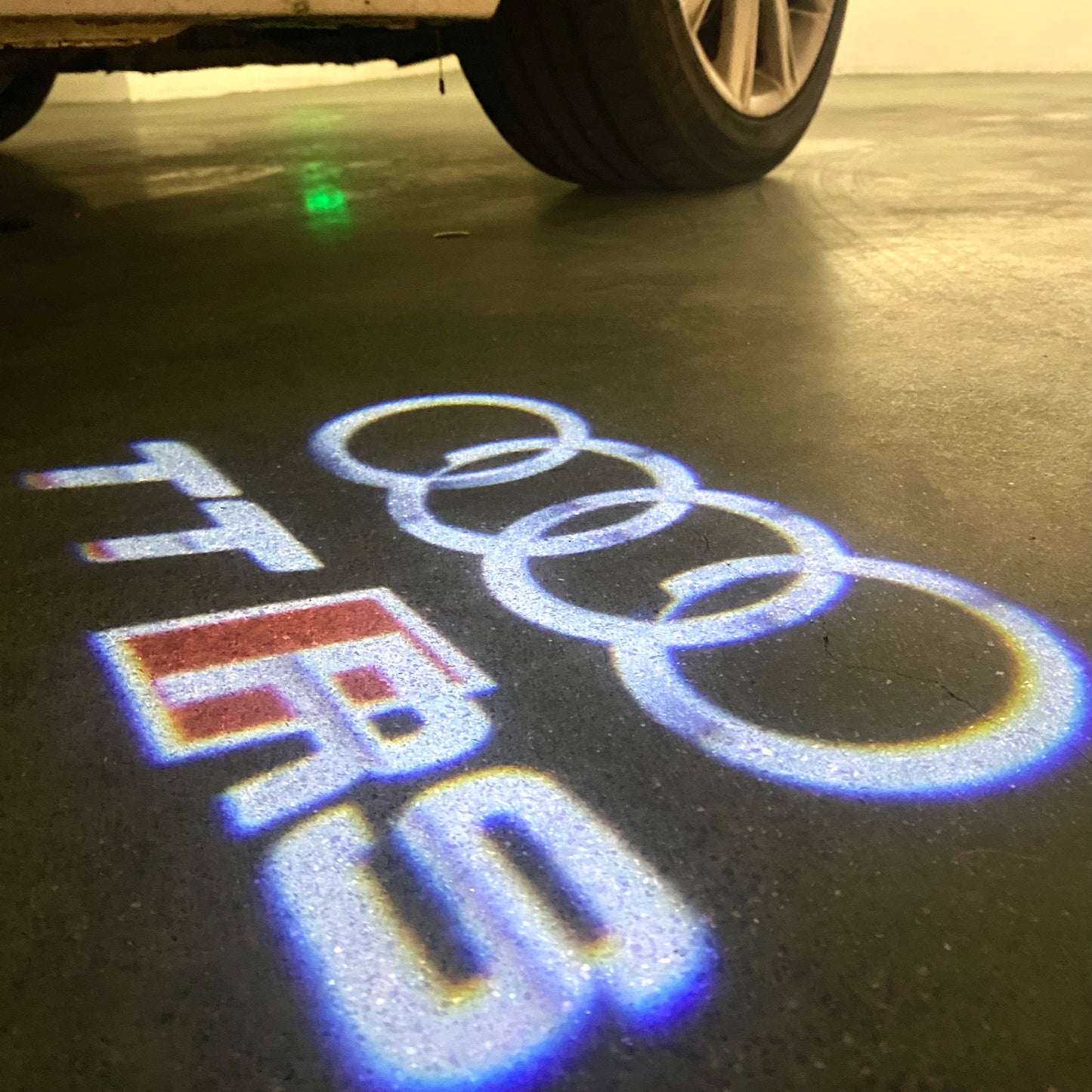 AUDI TTRS LOGO PROJECTOT LIGHTS (quantity 1 = 2 Logo Films /2 door lights)Nr.12B50