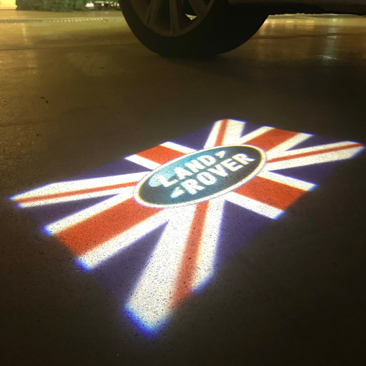 Land Rover ORIGINAL LOGO PROJECROTR LIGHTS Nr.1103 (quantity 1 = 1 sets/2 door lights)
