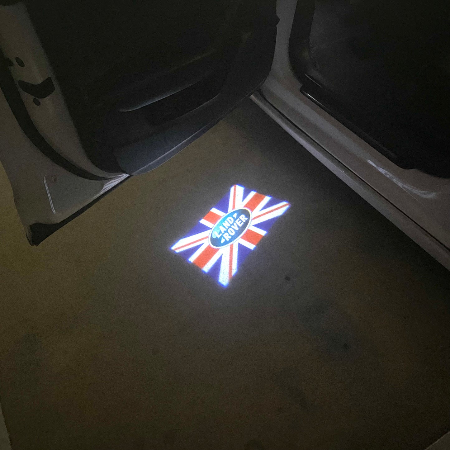 Land Rover ORIGINAL LOGO PROJECROTR LIGHTS Nr.1103 (quantity 1 = 1 sets/2 door lights)