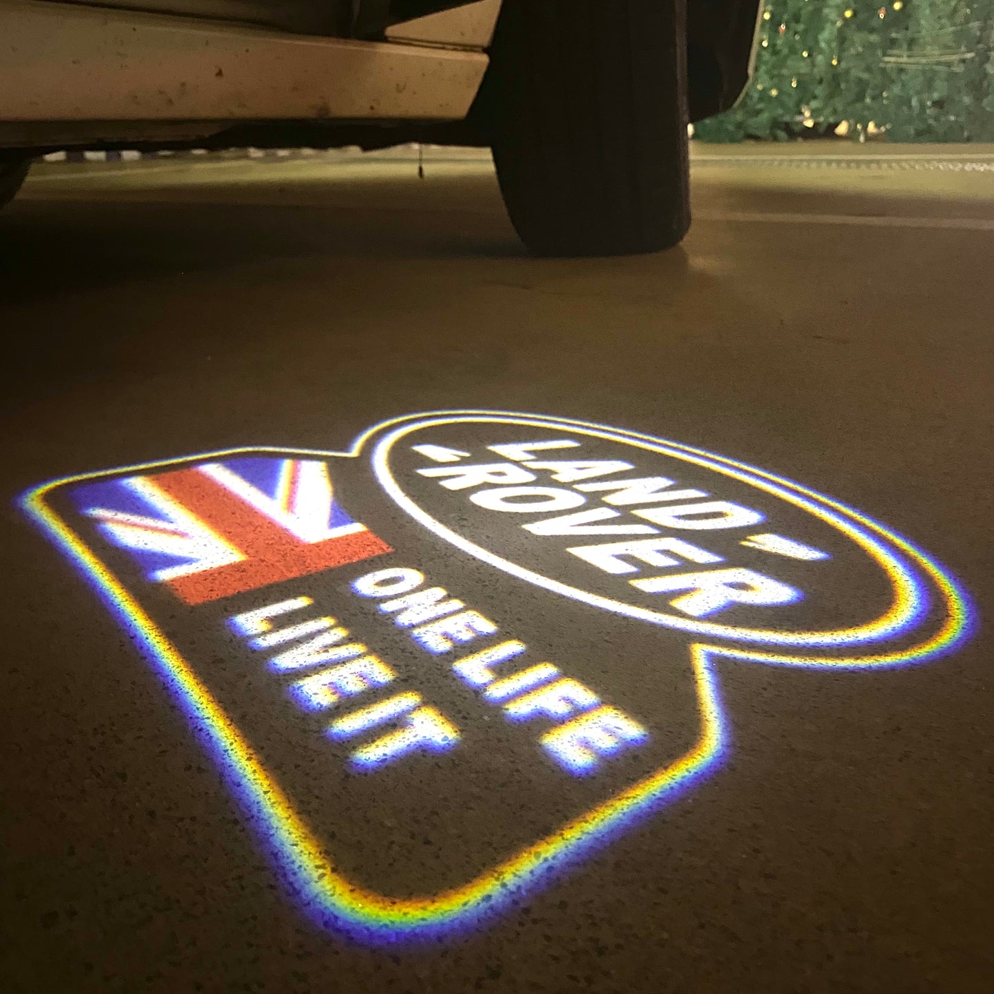 Land Rover ORIGINAL LOGO PROJECROTR LIGHTS Nr.1129 (quantity 1 = 1 sets/2 door lights)