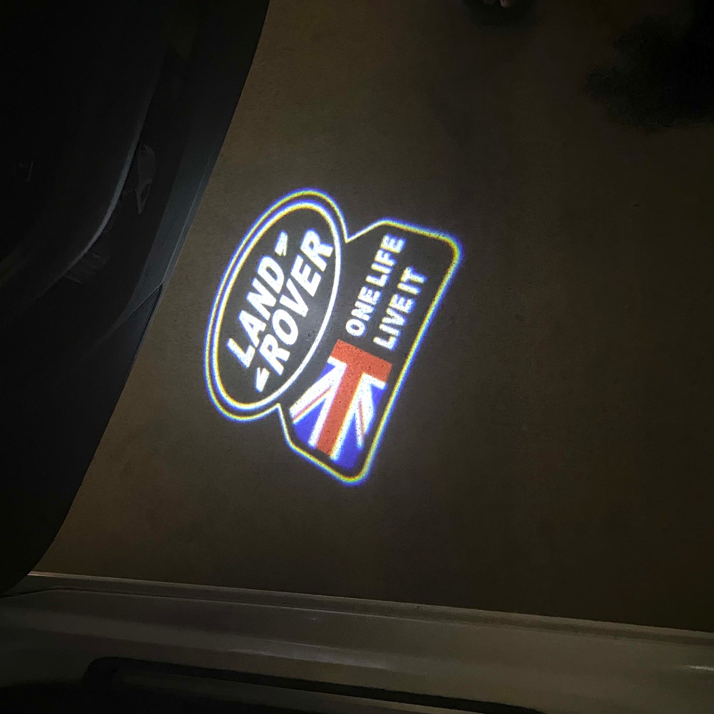 Land Rover ORIGINAL LOGO PROJECROTR LIGHTS Nr.1129 (quantity 1 = 1 sets/2 door lights)