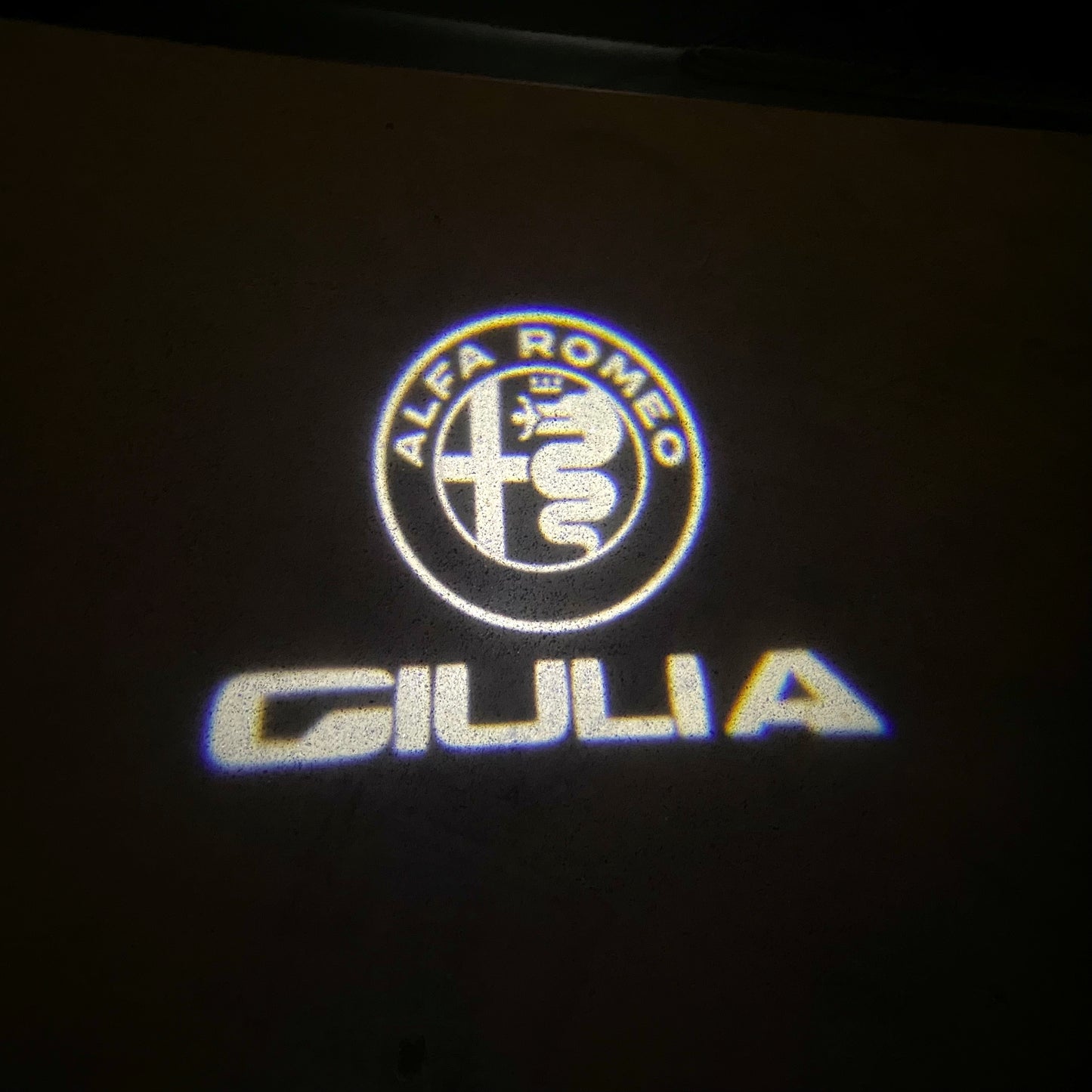 Alfa Romeo GIULIA LOGO PROJECTOT LIGHTS Nr.48 (quantity 1 = 2 Logo Film / 2 door lights)