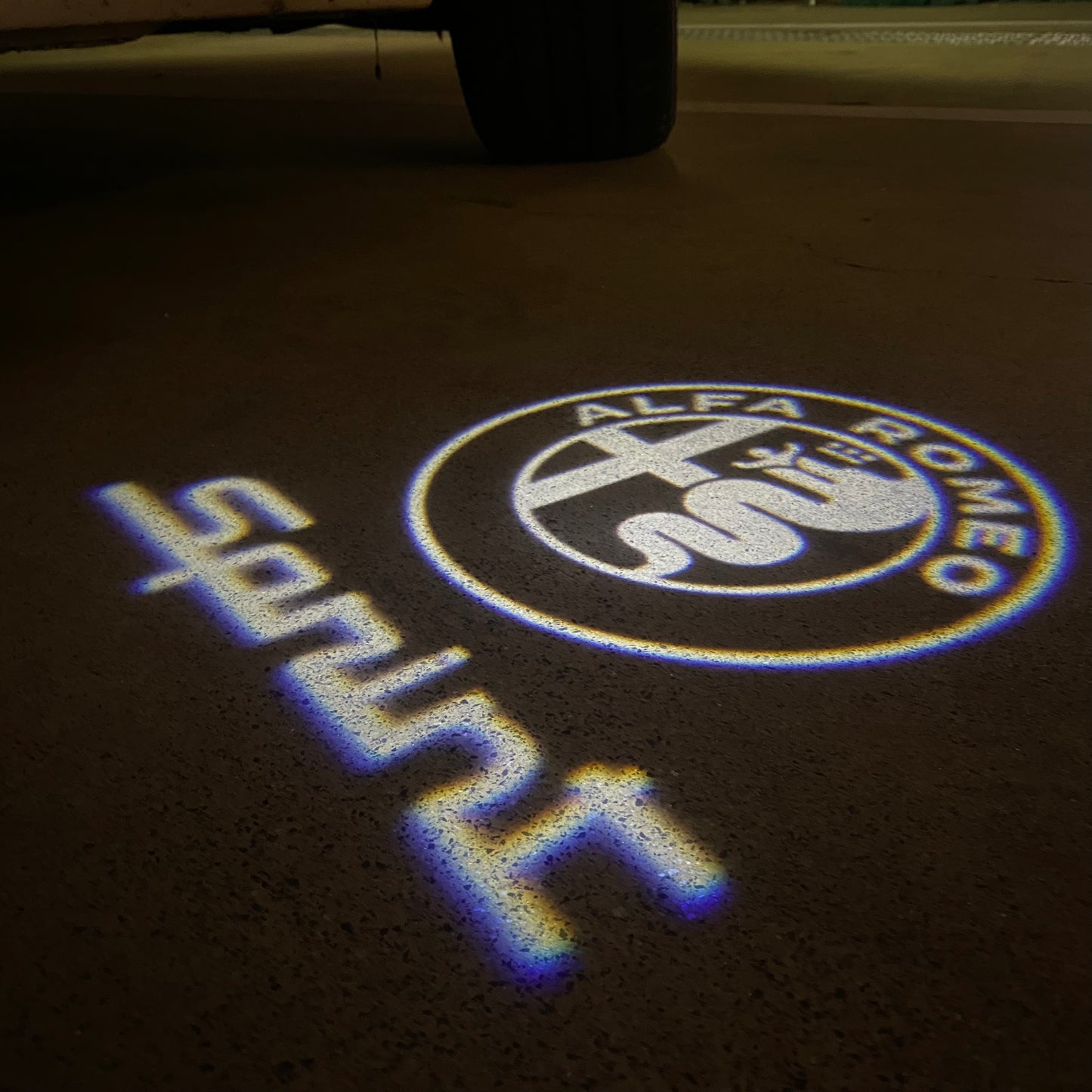 Alfa Romeo Sprint LOGO PROJECTOT LIGHTS Nr.81 (quantity 1 = 2 Logo Film / 2 door lights)