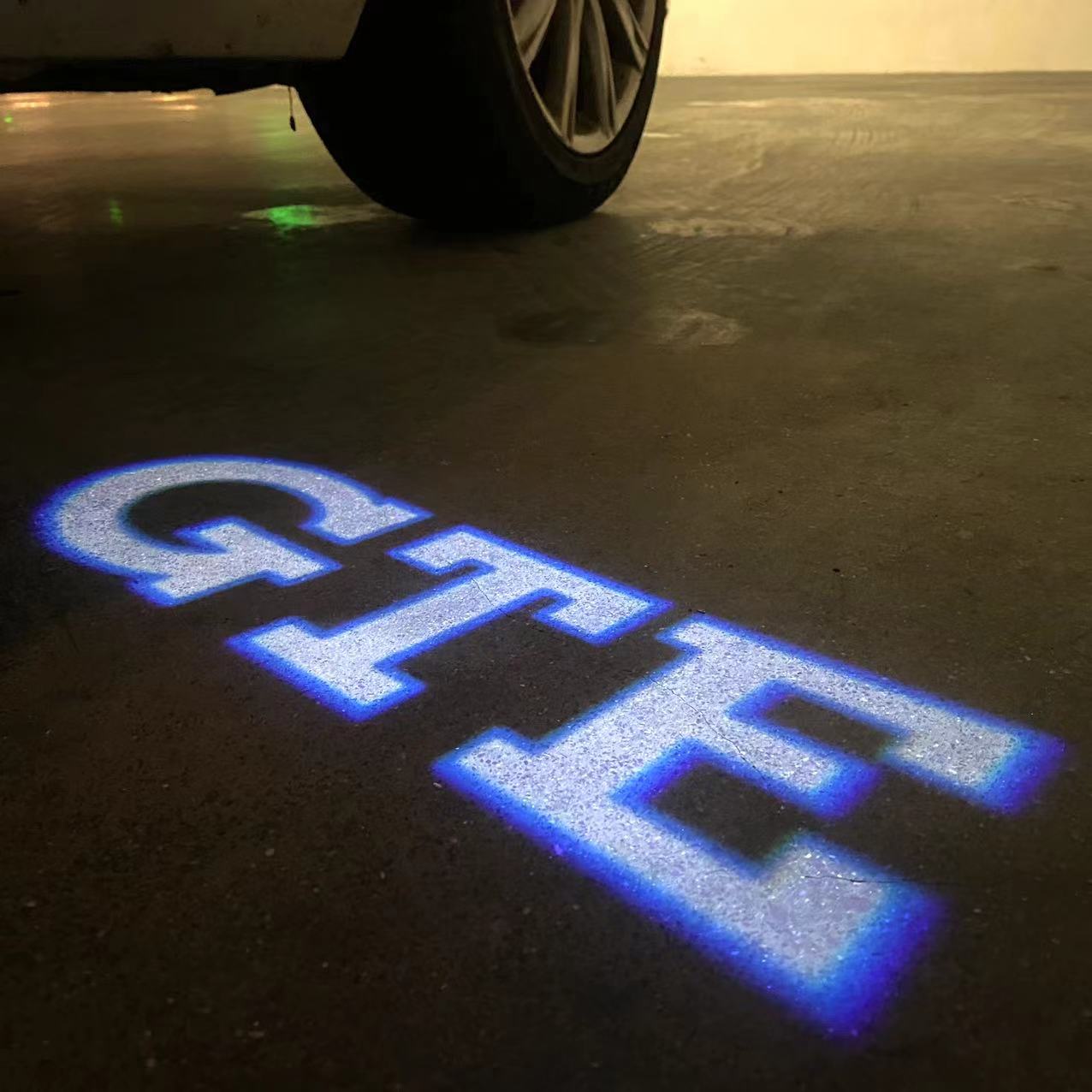 Volkswagen Door lights GTE Logo Nr. 096 (quantity 1 = 2 Logo Films /2 door lights)