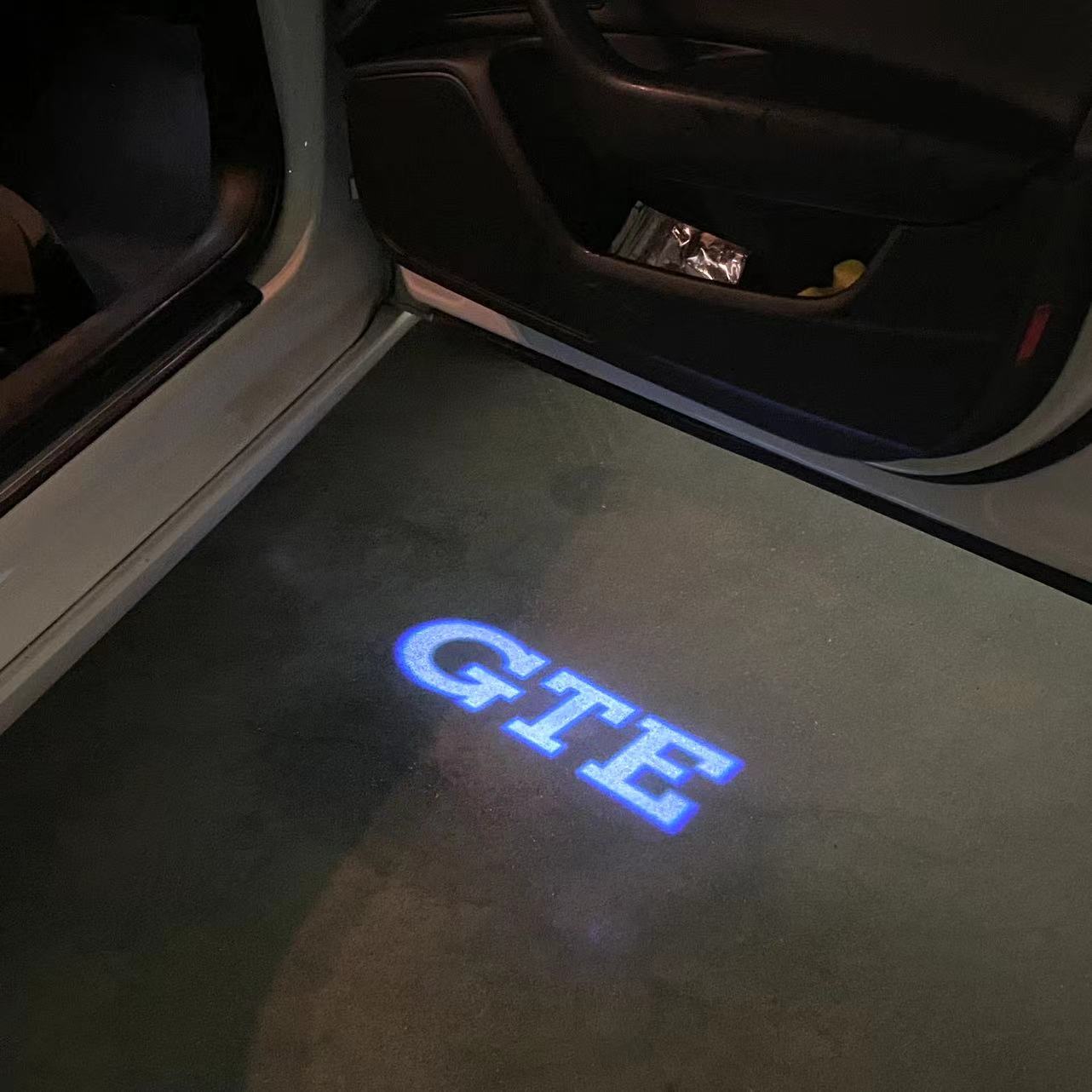 Volkswagen Door lights GTE Logo Nr. 096 (quantity 1 = 2 Logo Films /2 door lights)