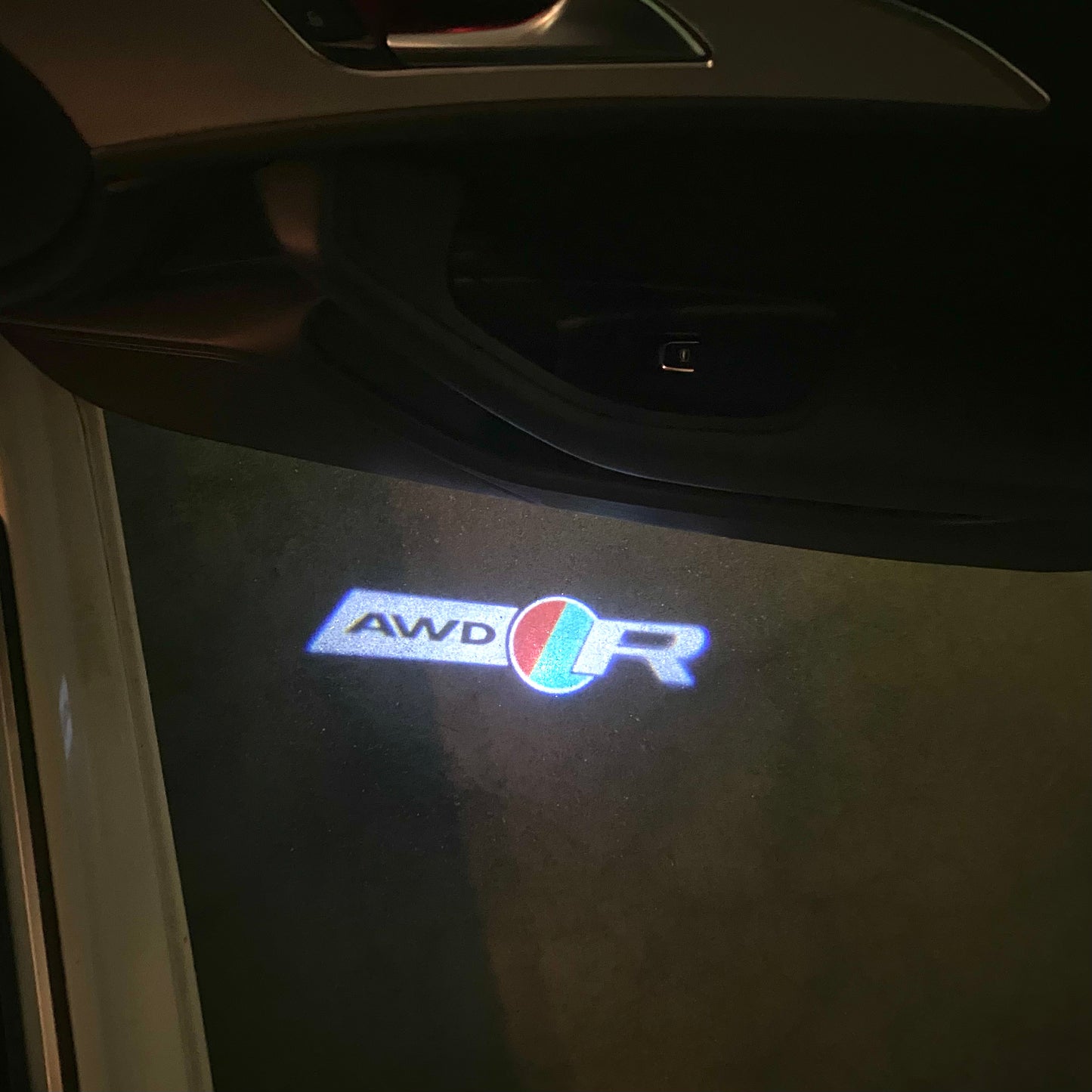 JAGUAR AWD R LOGO PROJECROTR LIGHTS Nr.68 (quantity 1 = 1 sets/2 door lights)