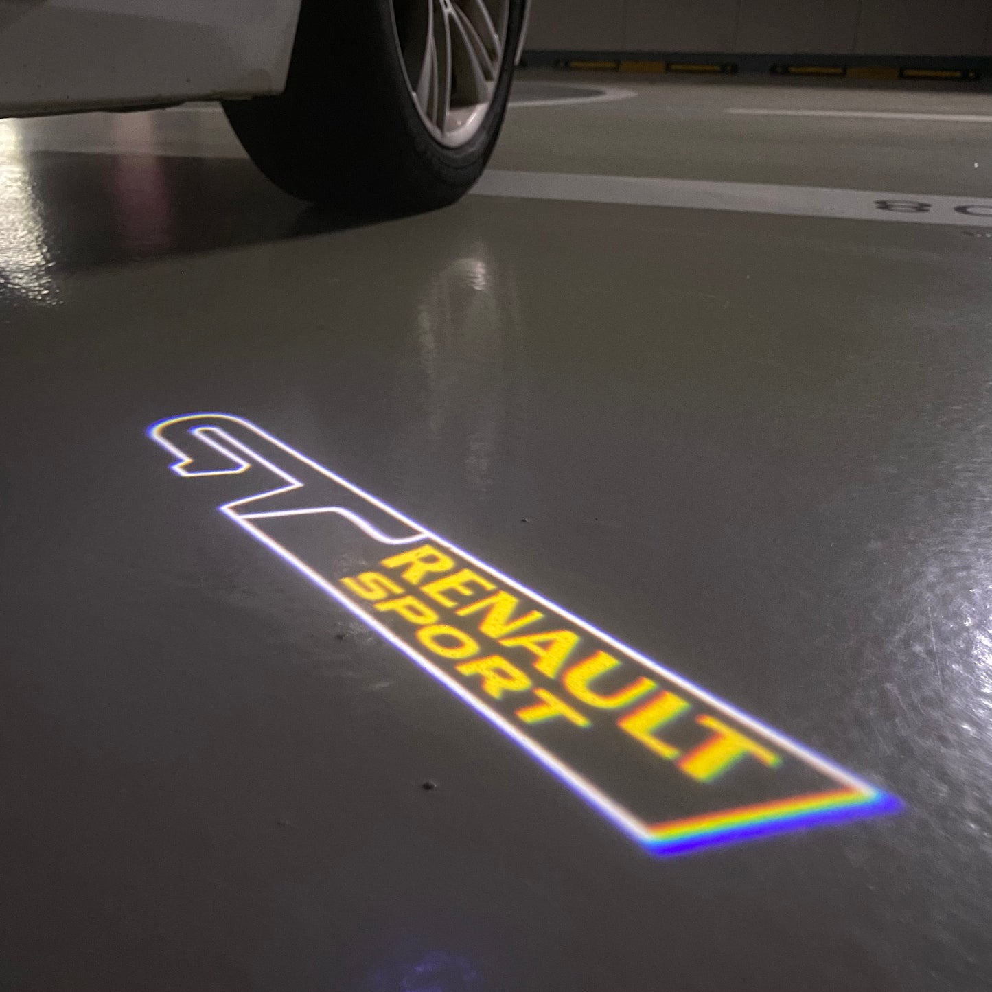 RENAULT GT LOGO PROJECROTR LIGHTS Nr.0947 (quantity 1 = 2 Logo Film & 2 door lights)