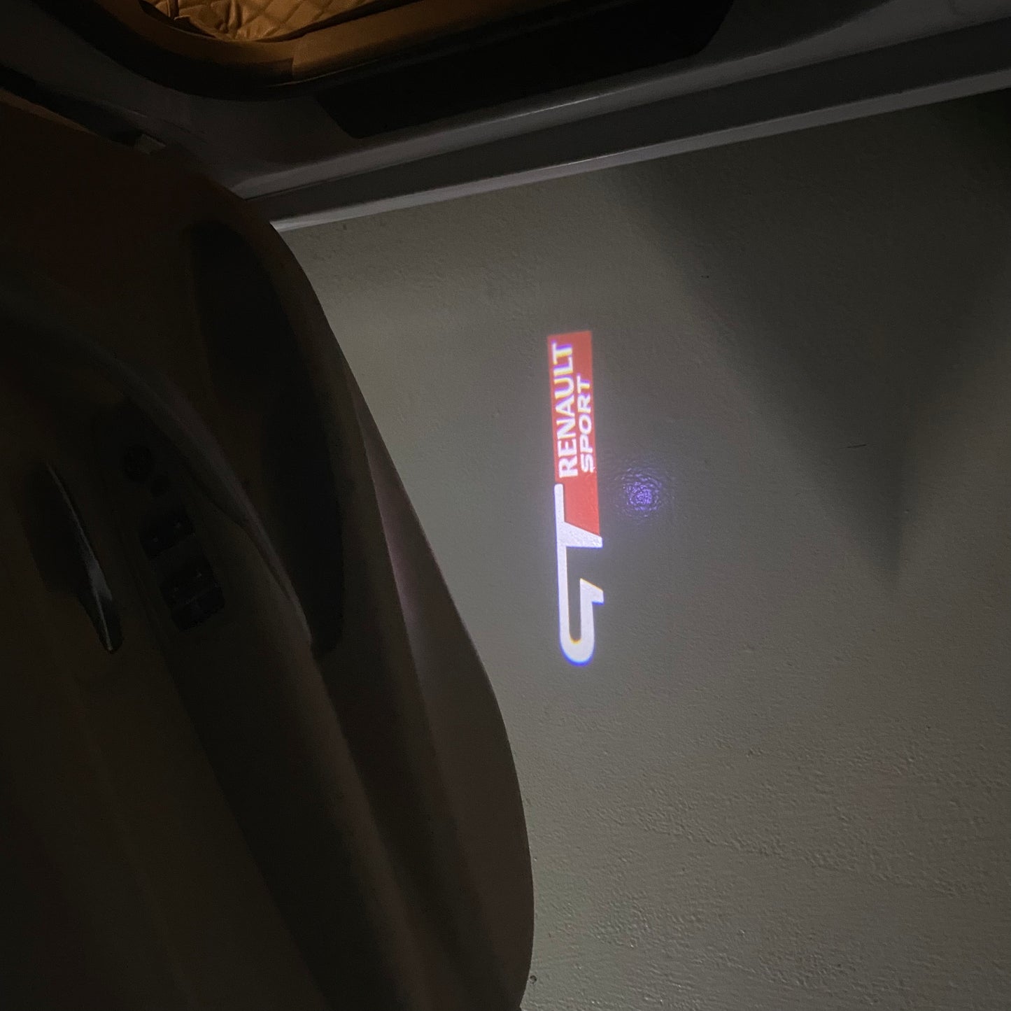 RENAULT GT LOGO PROJECROTR LIGHTS Nr.0948 (quantity 1 = 2 Logo Film & 2 door lights)
