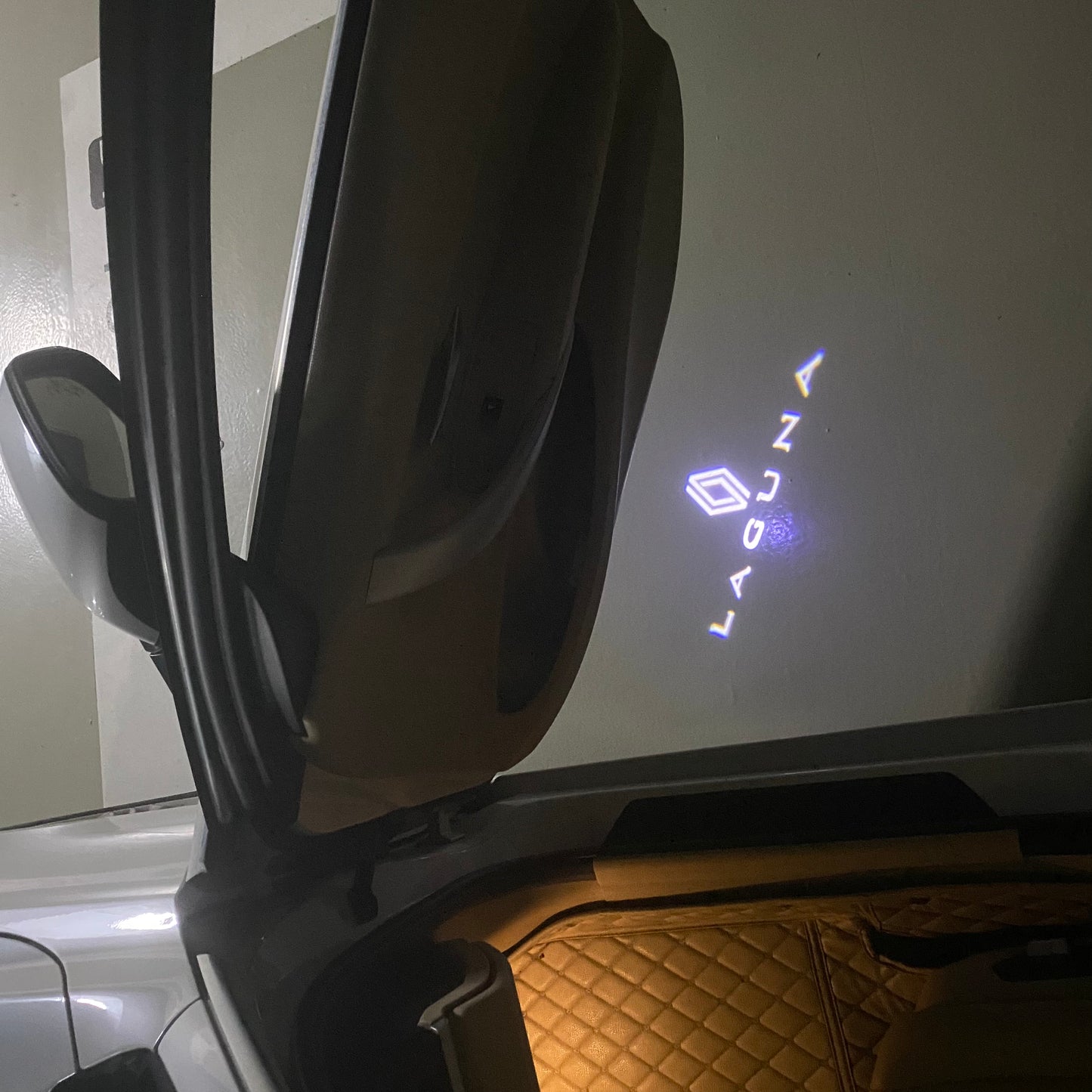 RENAULT Laguna LOGO PROJECROTR LIGHTS Nr.0919 (quantity 1 = 2 Logo Film & 2 door lights)