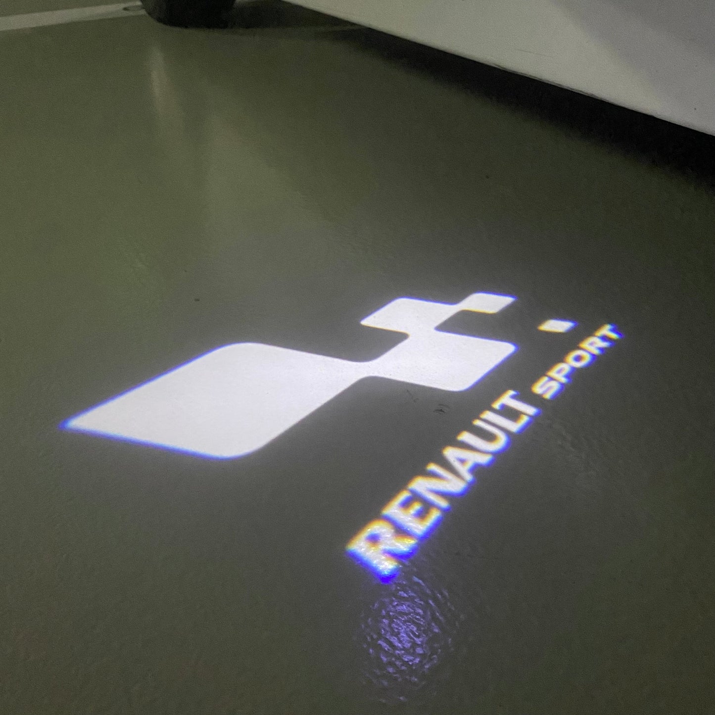 RENAULT Sport LOGO PROJECROTR LIGHTS Nr.0914 (quantity 1 = 2 Logo Film & 2 door lights)