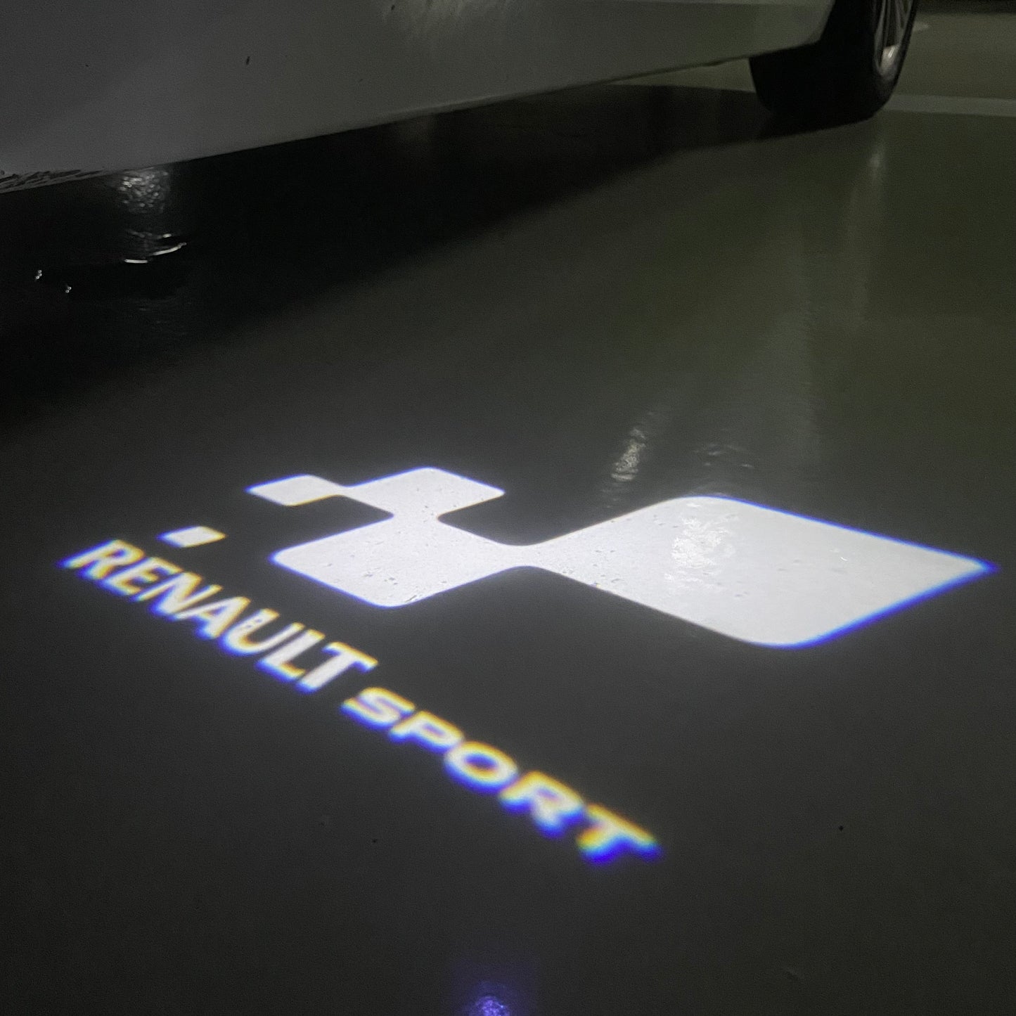 RENAULT Sport LOGO PROJECROTR LIGHTS Nr.0914 (quantity 1 = 2 Logo Film & 2 door lights)