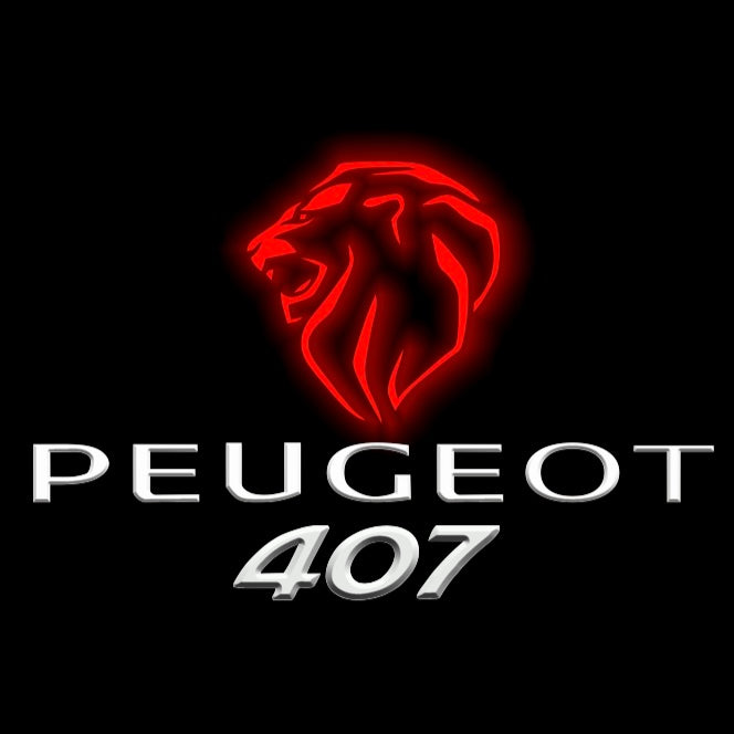 PEUGEOT 407 LOGO PROJECTOT LIGHTS (quantity 1 = 1 sets/2 door lights) Nr.6024q34
