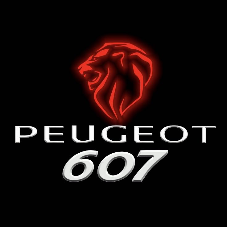 PEUGEOT 607 LOGO PROJECTOT LIGHTS (quantity 1 = 1 sets/2 door lights) Nr.6024q52