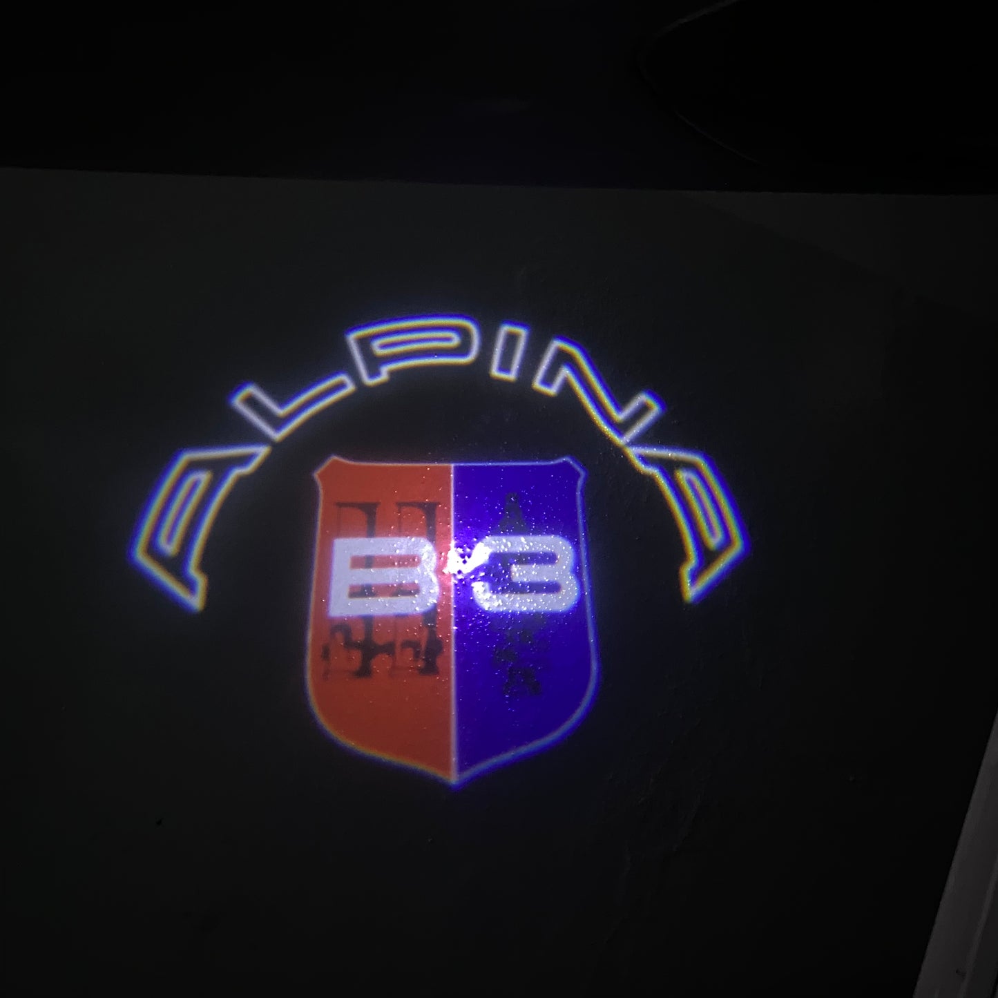 ALPINA B3 LOGO PROJECTOT LIGHTS (quantity 1 = 1 sets/2 door lights) Nr.07A61
